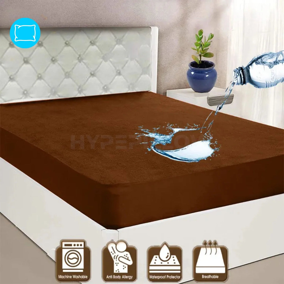 Terry Cotton Waterproof Mattress Protector