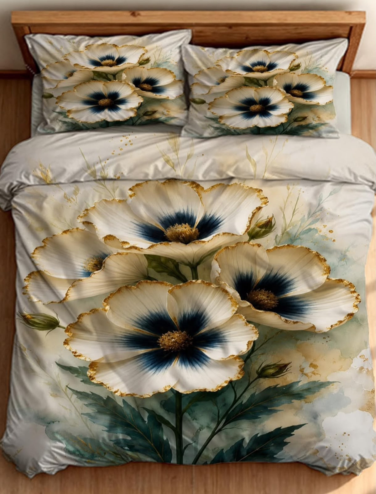 Premium Printed 5D Imported Bedsheet -HY14