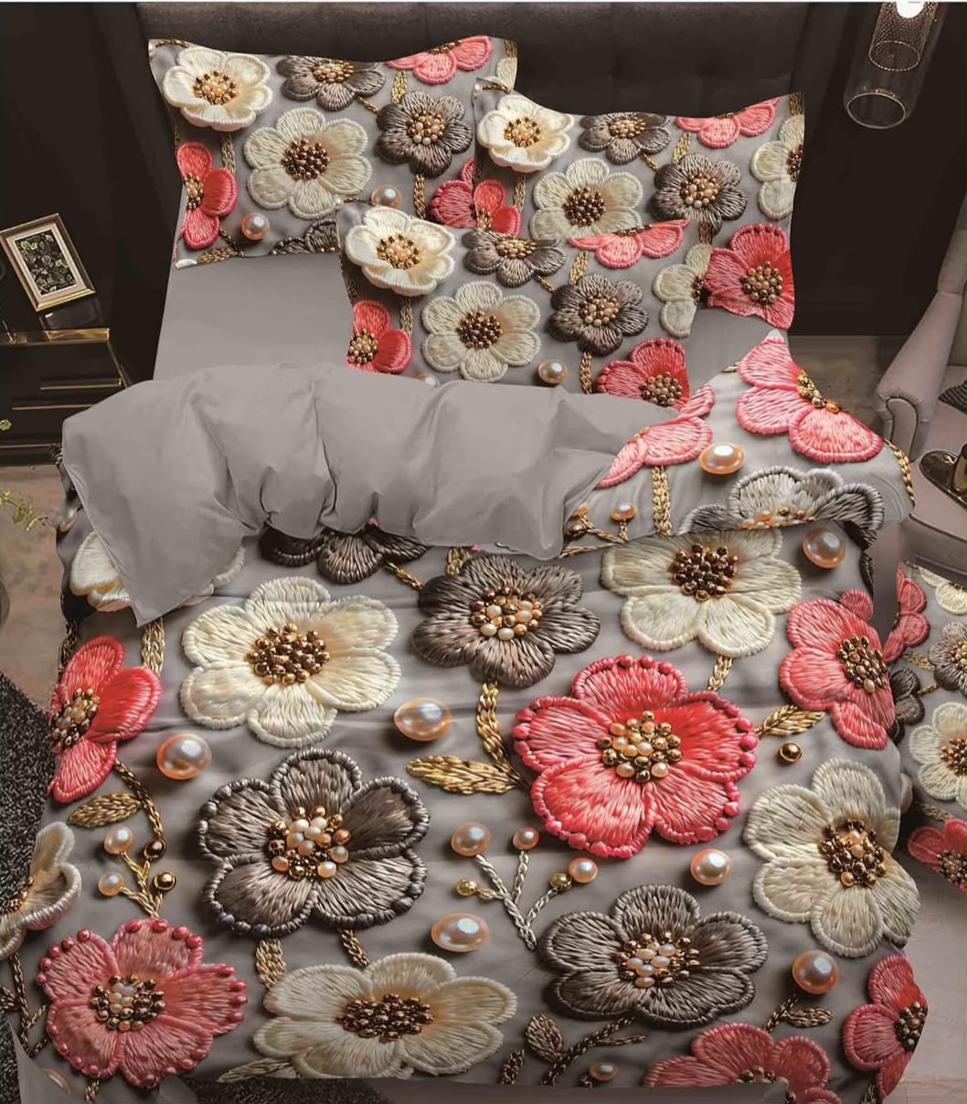 Premium Printed 5D Imported Bedsheet -HY33