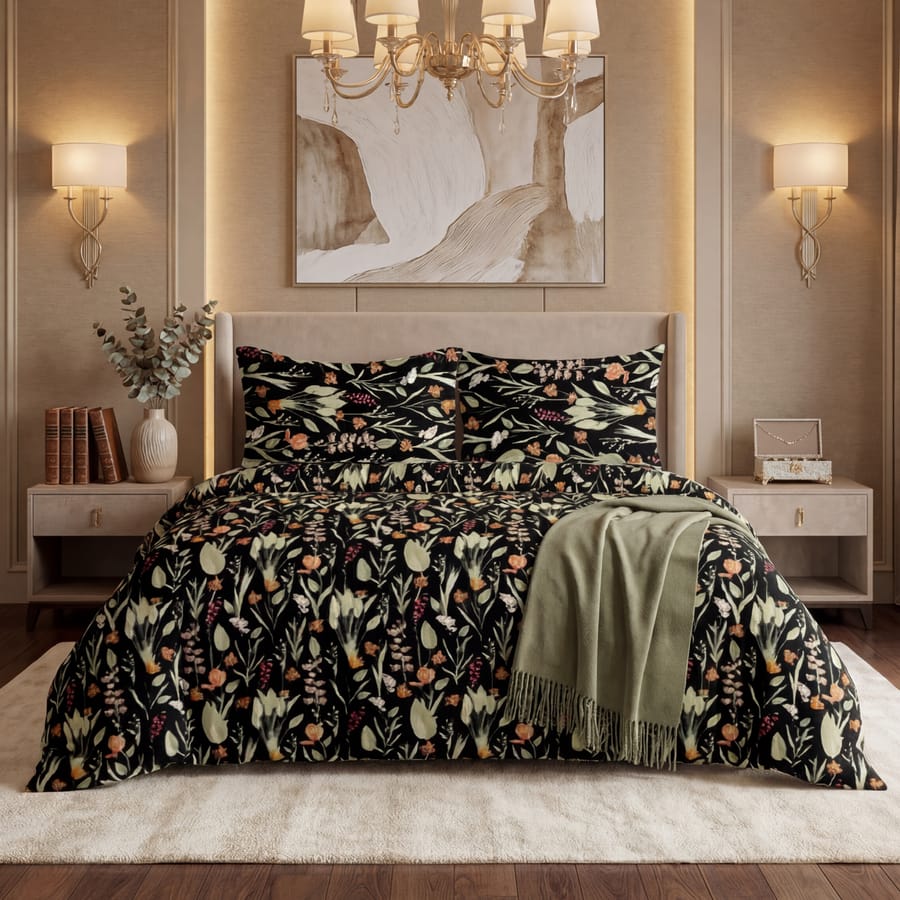 Elegant Printed Bedsheet