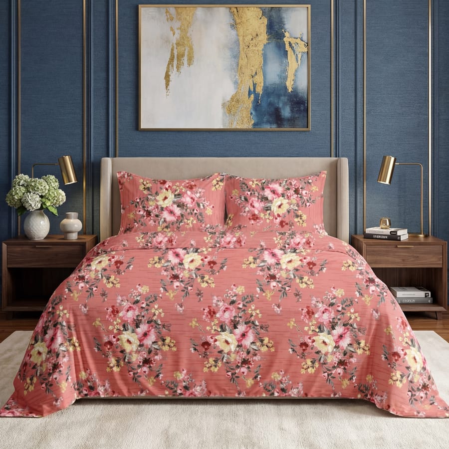 Elegant Printed Bedsheet