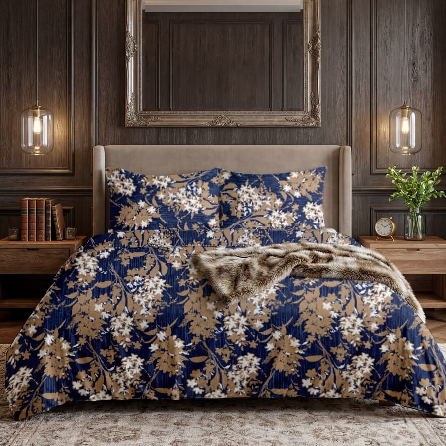 Elegant Printed Bedsheet