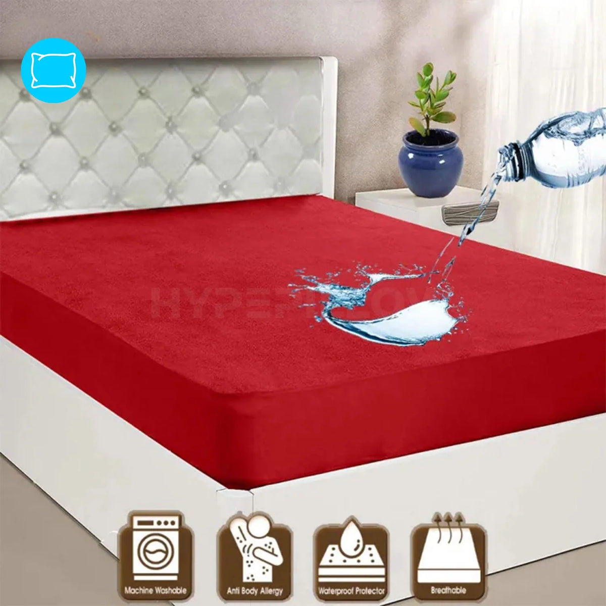 Terry Cotton Waterproof Mattress Protector
