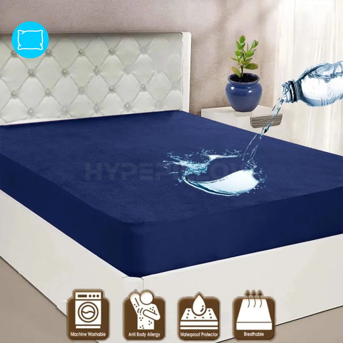 Terry Cotton Waterproof Mattress Protector