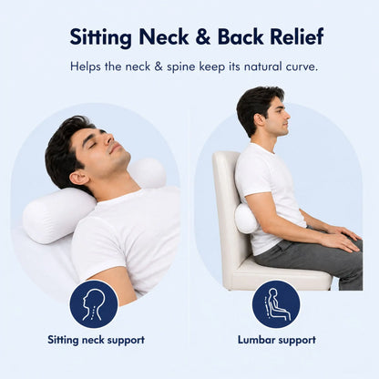 Neck Roll Pillow for Neck Support &amp; Pain Relief