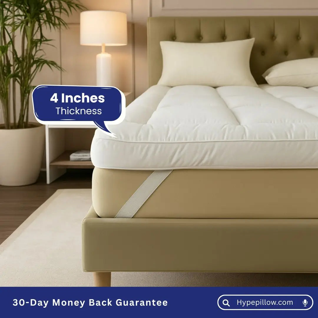 Pressure Relief Mattress Topper – 1000 GSM Hotel Comfort