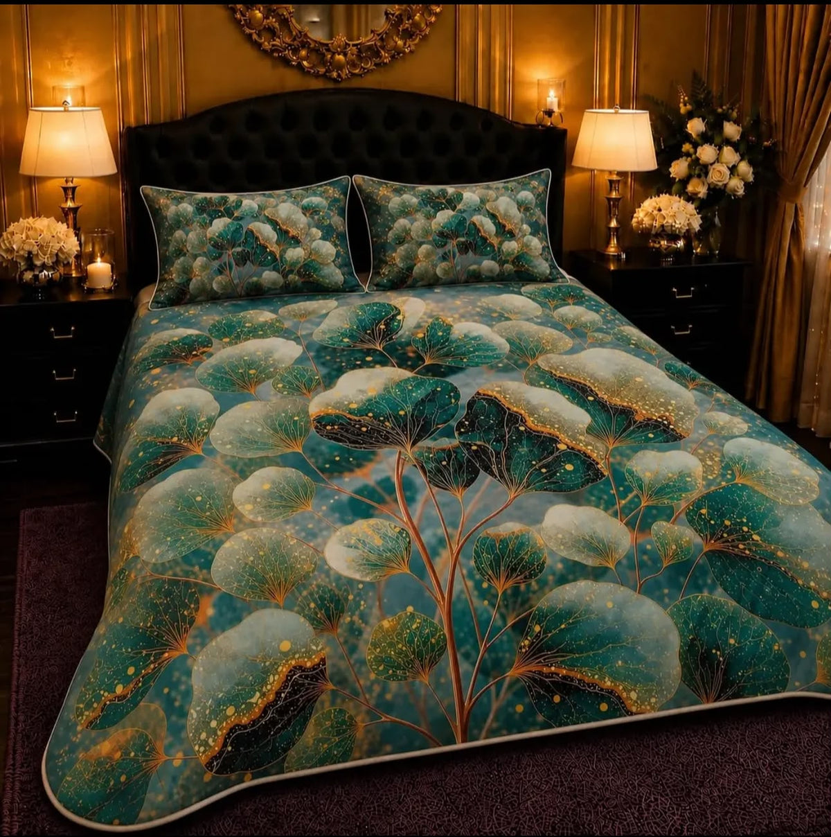 Premium Printed 5D Imported Bedsheet -HY06