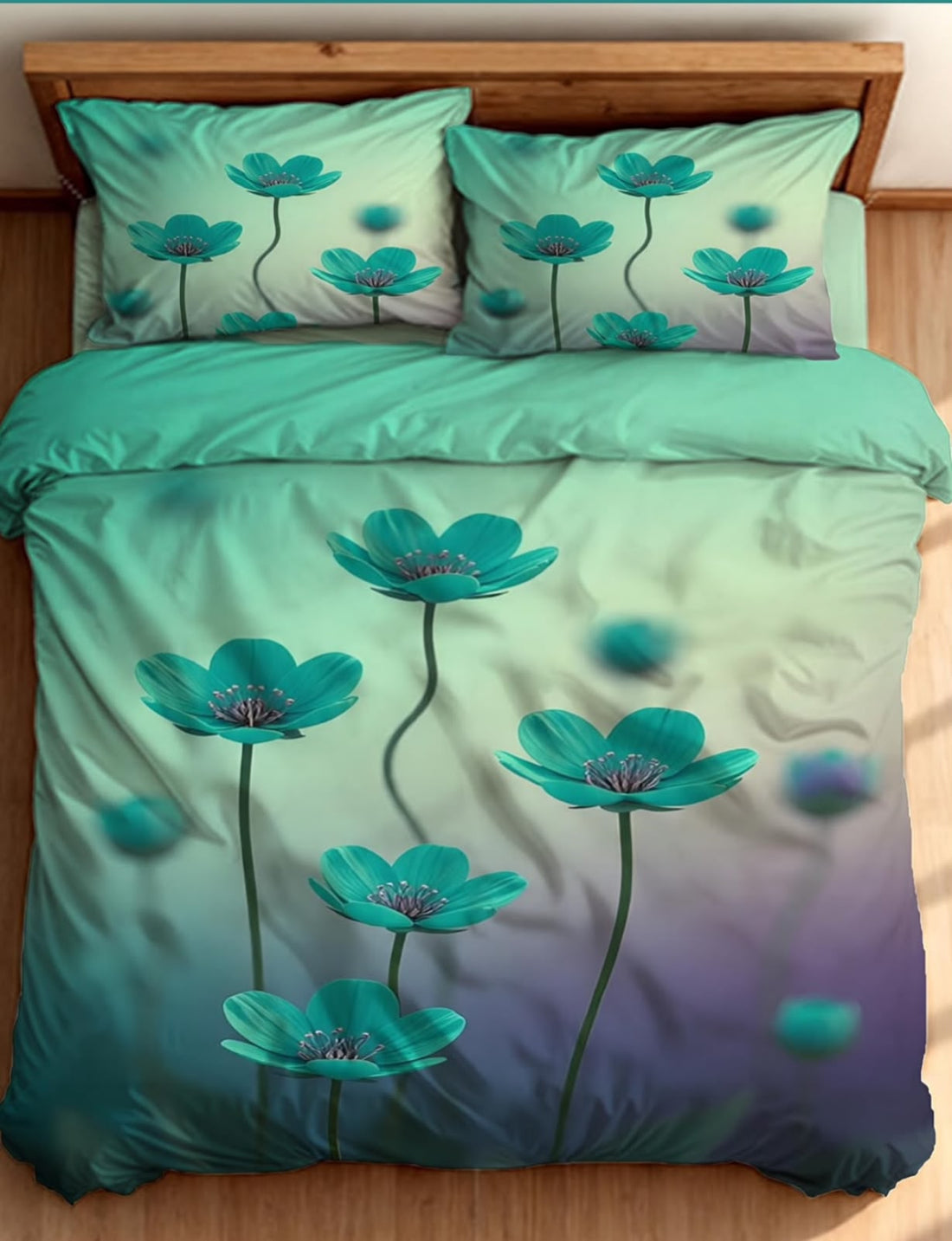 Premium Printed 5D Imported Bedsheet -HY11