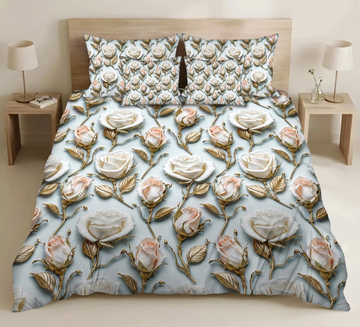 Premium Printed 5D Imported Bedsheet -HY20