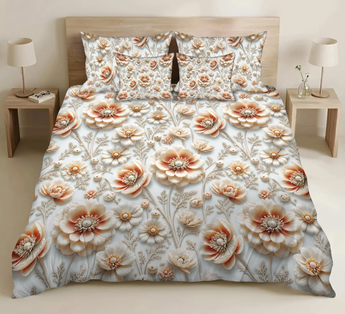 Premium Printed 5D Imported Bedsheet -HY21