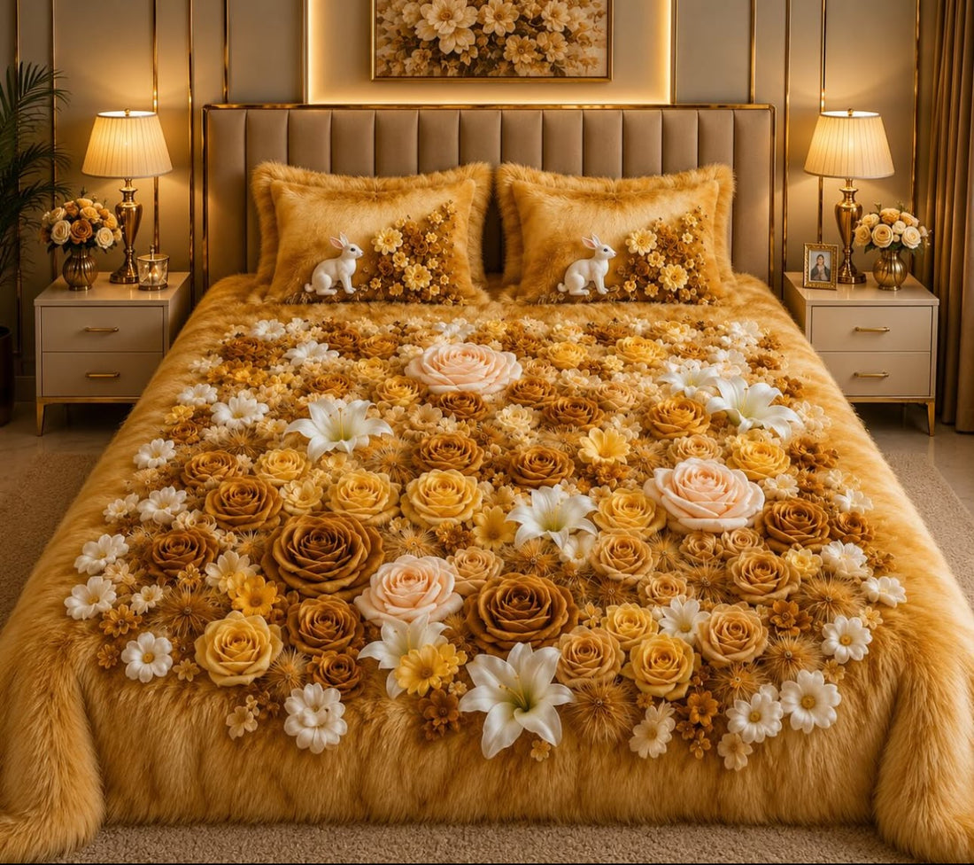 Premium Printed 5D Imported Bedsheet -HY01