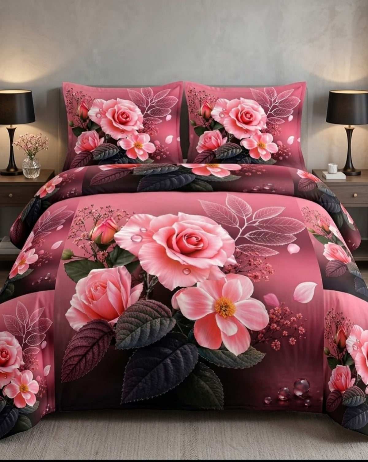 Premium Printed 5D Imported Bedsheet -HY27