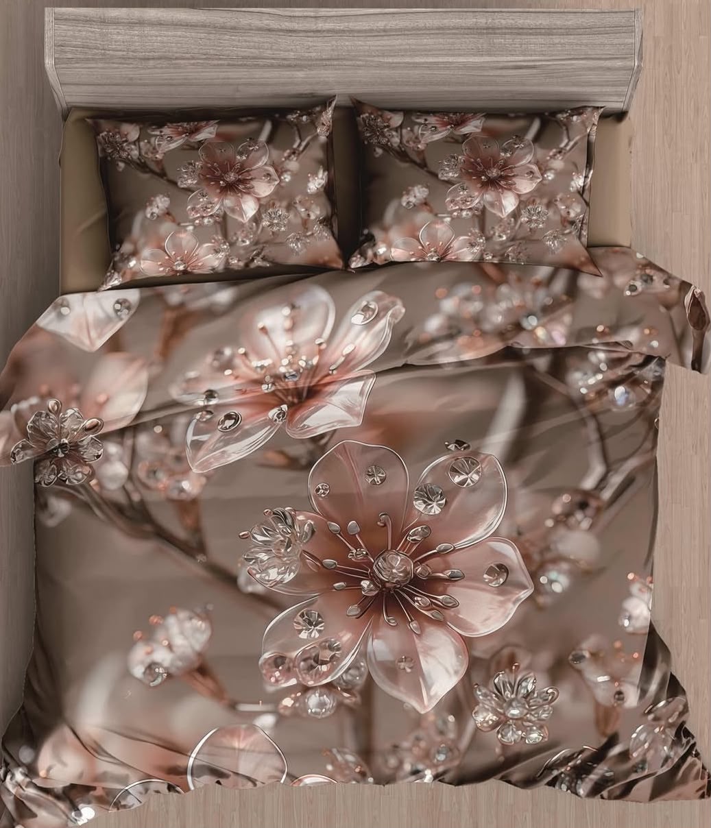 Premium Printed 5D Imported Bedsheet -HY29