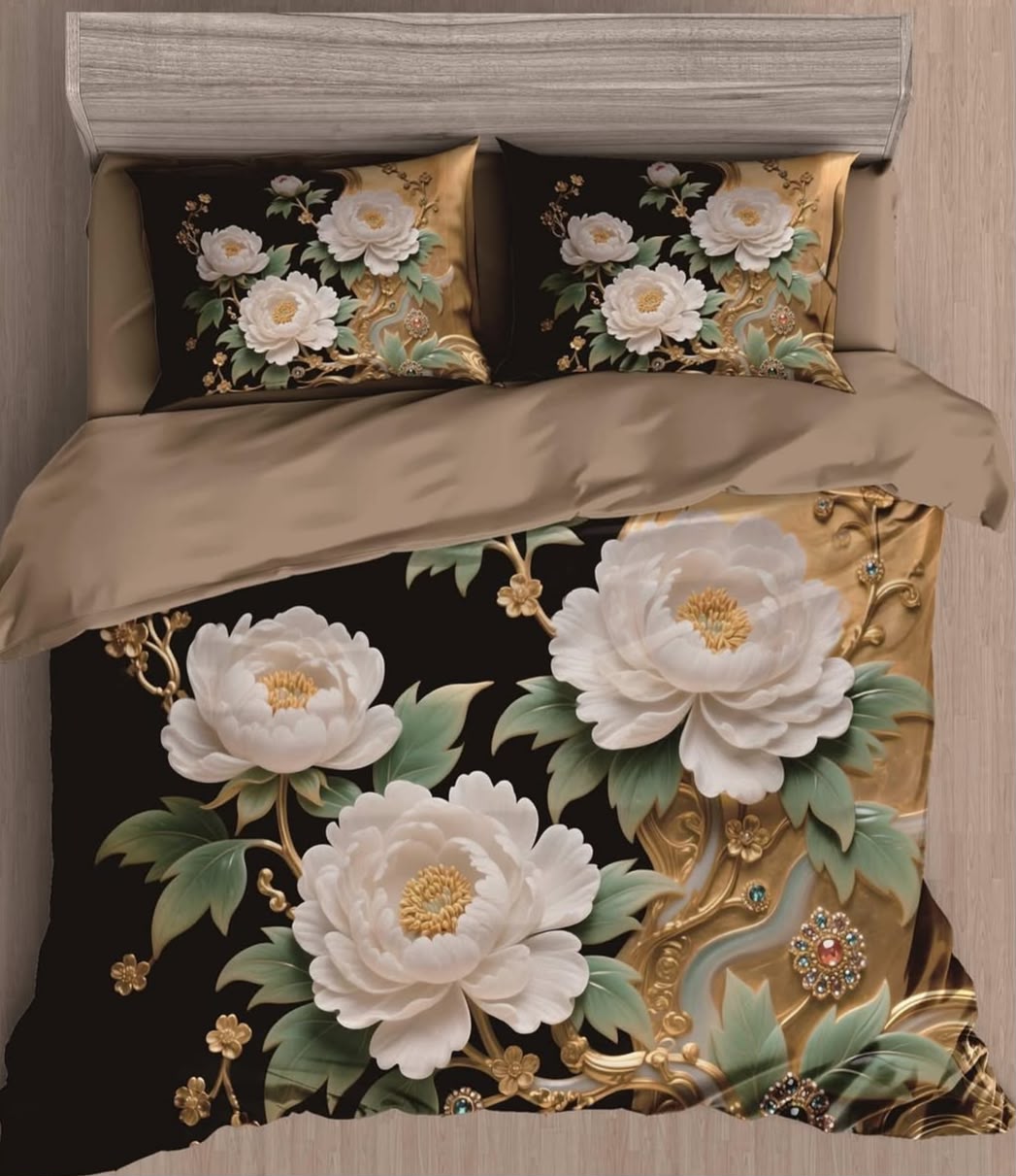 Premium Printed 5D Imported Bedsheet -HY30