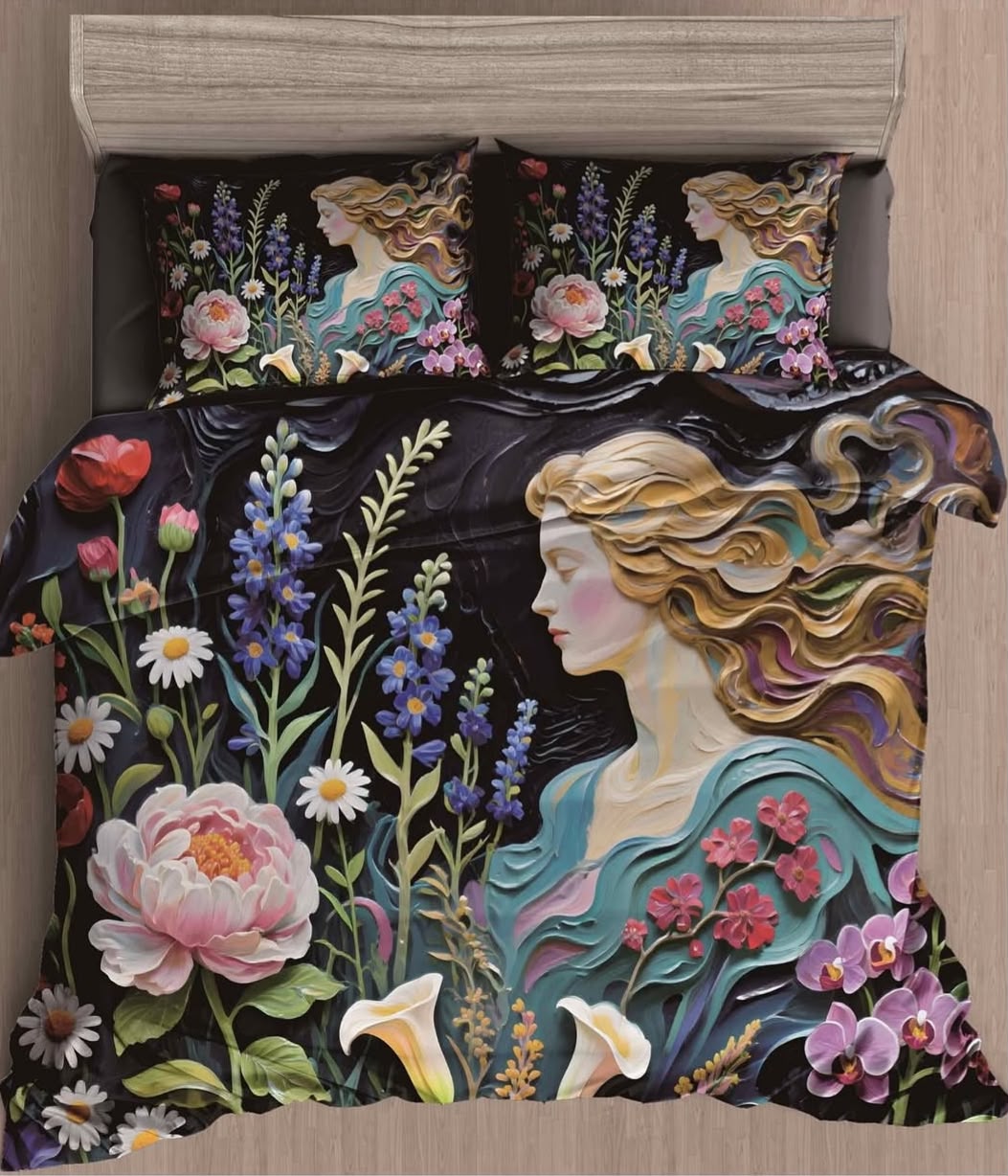 Premium Printed 5D Imported Bedsheet -HY37