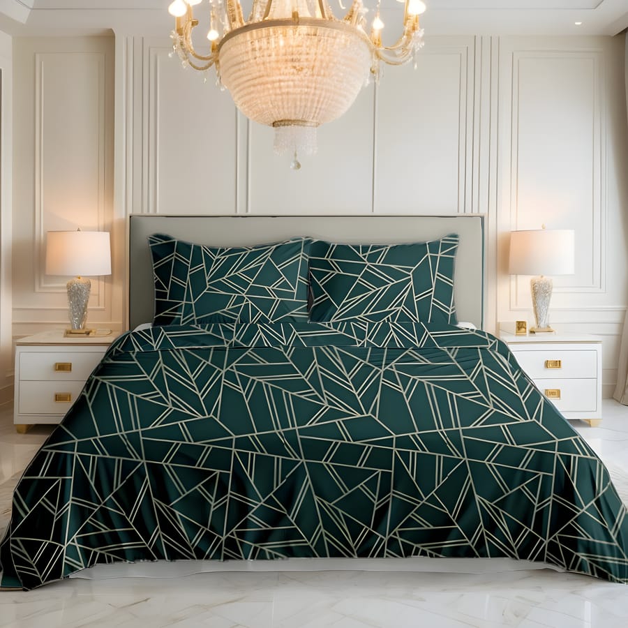 Elegant Printed Bedsheet