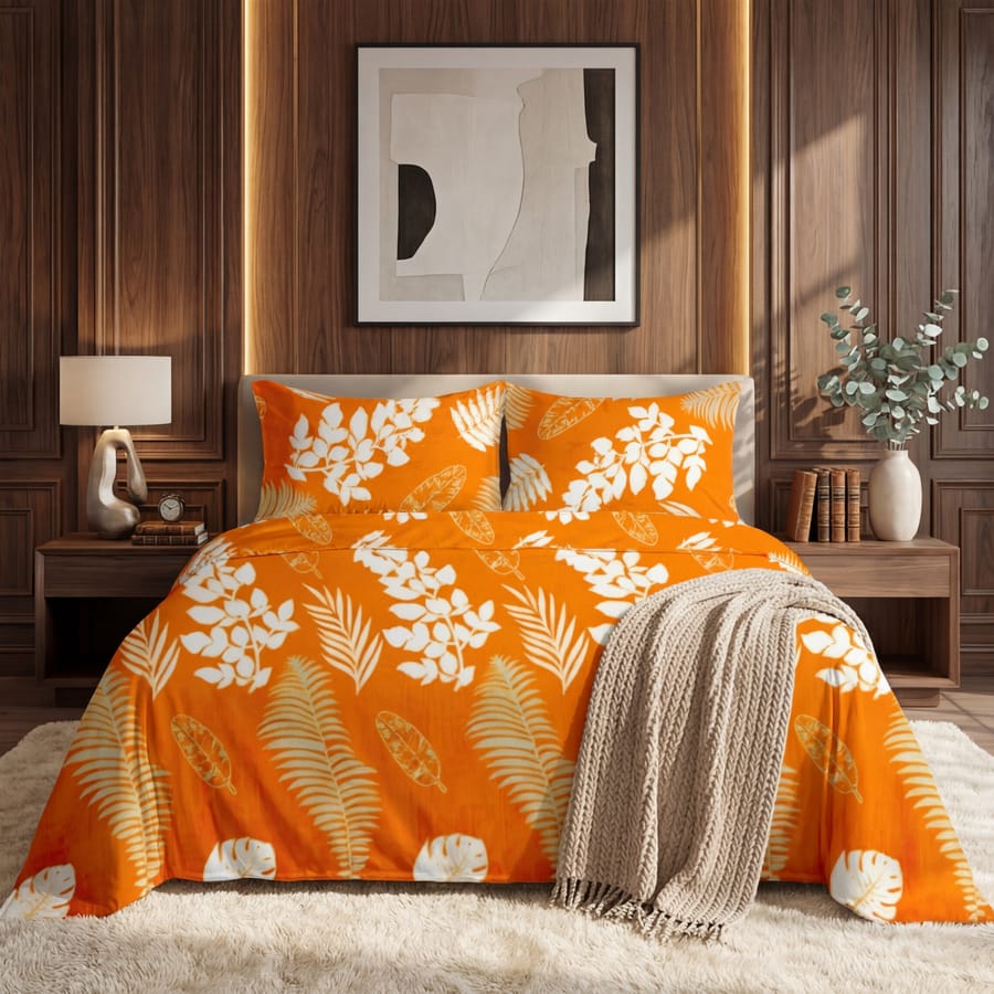 Elegant Printed Bedsheet
