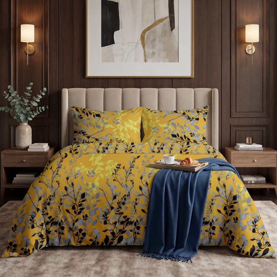 Elegant Printed Bedsheet