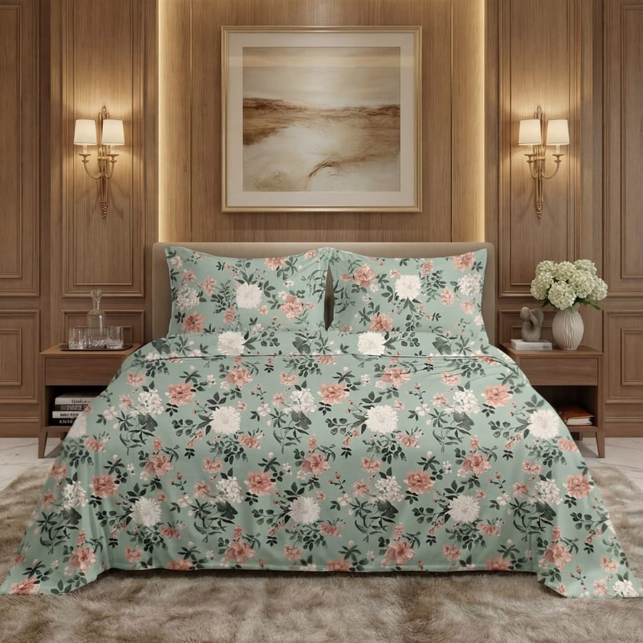Elegant Printed Bedsheet