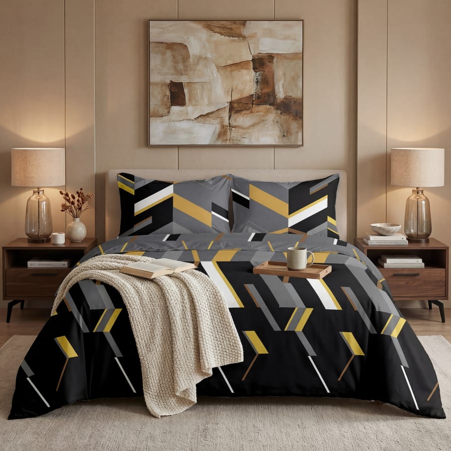 Elegant Printed Bedsheet