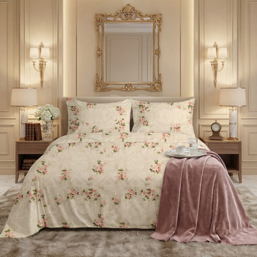 Elegant Printed Bedsheet