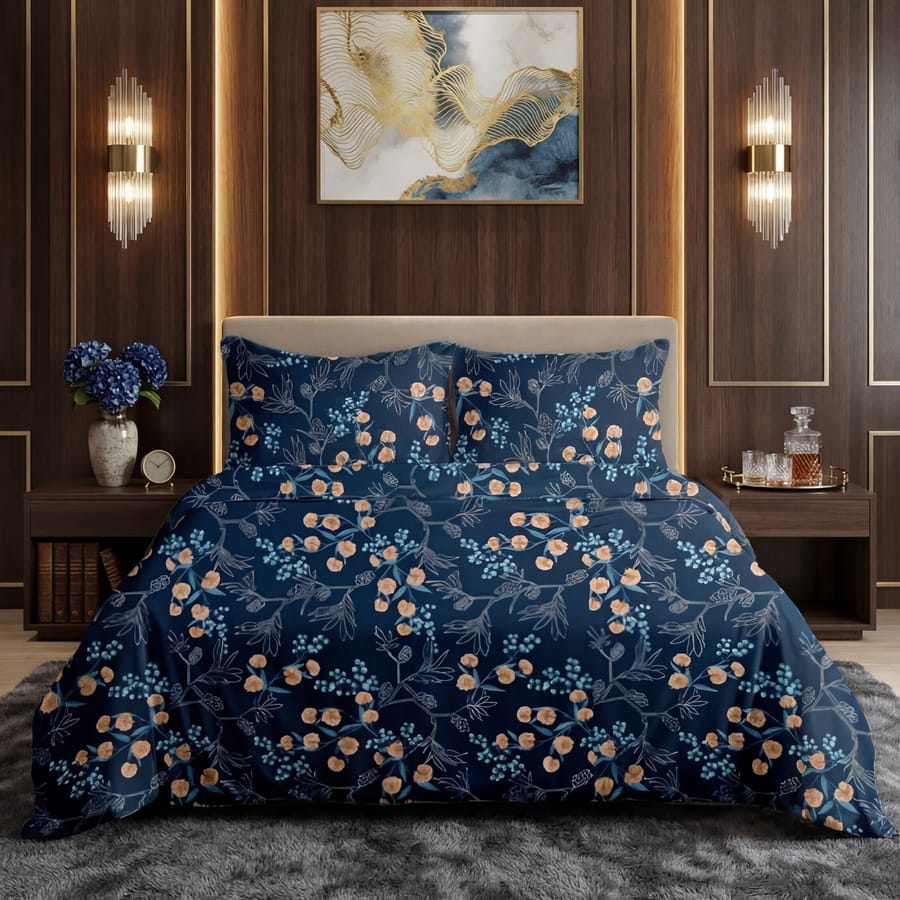 Elegant Printed Bedsheet