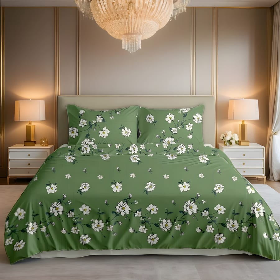 Elegant Printed Bedsheet