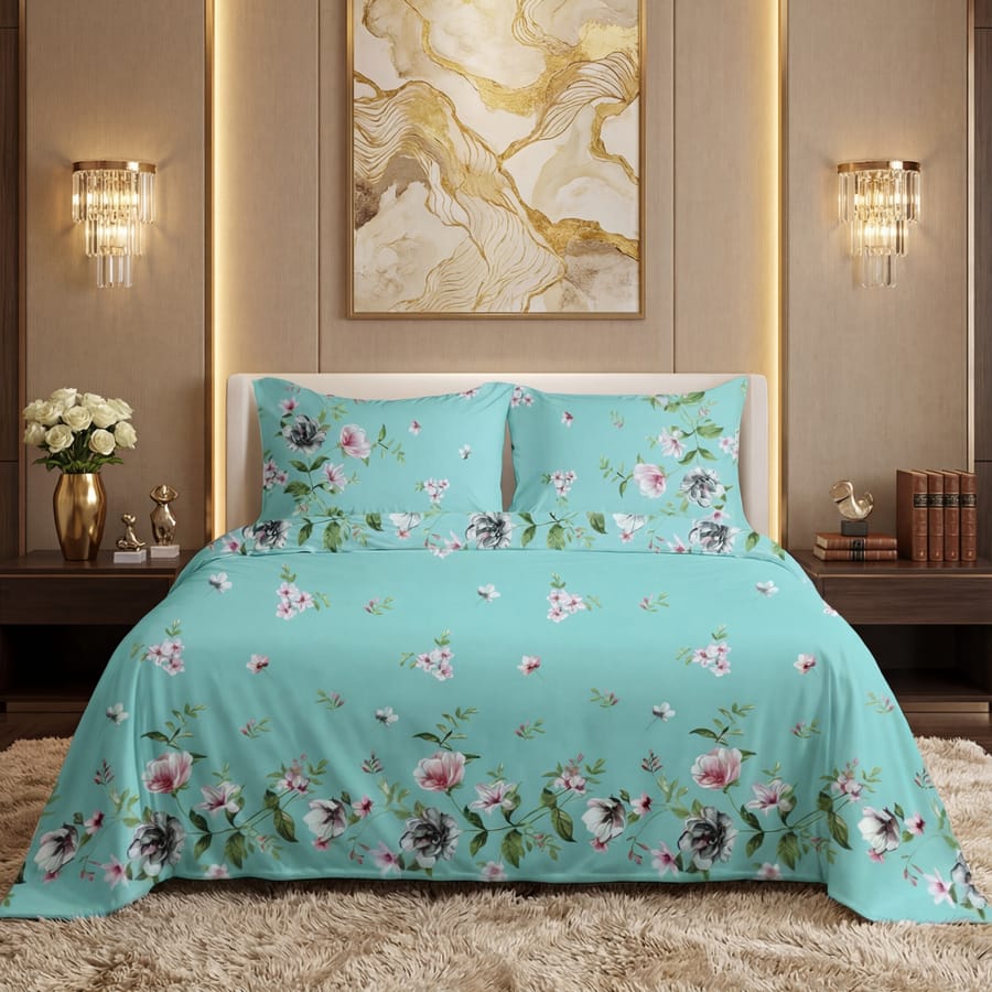 Elegant Printed Bedsheet